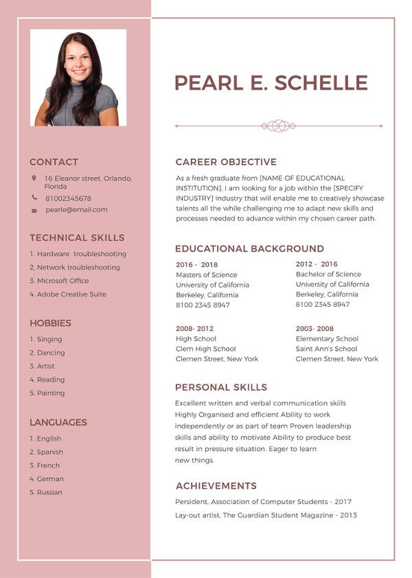 The Best How To Write A Cv For Internship With No Experience Pdf 2022