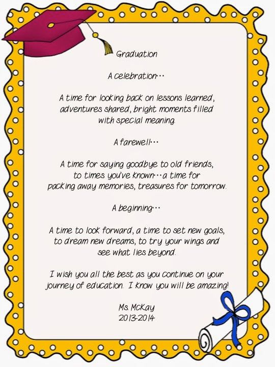 Graduation Speech Sample For Grade 6