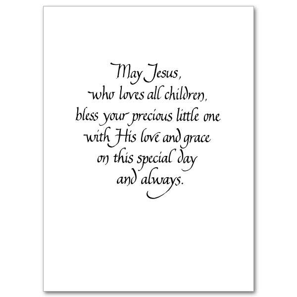 Blessings on Baby's Baptism Baptism Card, Child Baptism cards, Baptism quotes, Card sayings