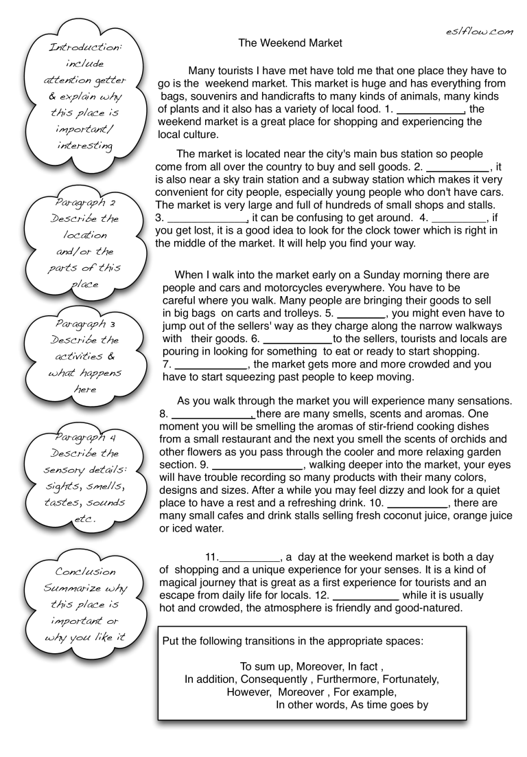 Descriptive Speech Examples