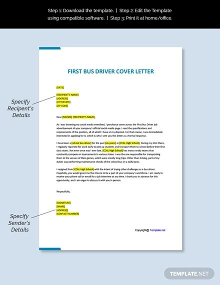 Driver Application Letter Doc