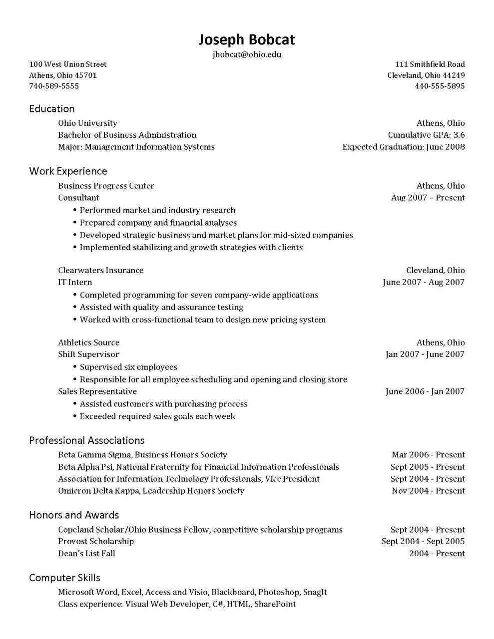 The Best How To Write Education On Resume When Still In College Ideas