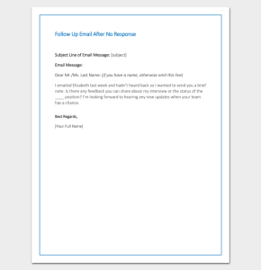 Follow Up Letter Template 10+ Formats, Samples & Examples Letter