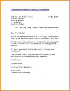 Letter Of Introduction For Employment Introduction letter, New
