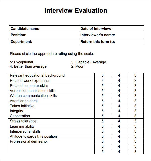 Sample Positive Interview Feedback Examples