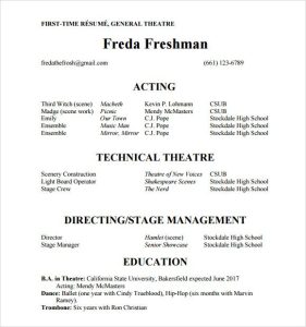 Sample Actors Resume Acting resume, Acting resume template, Resume