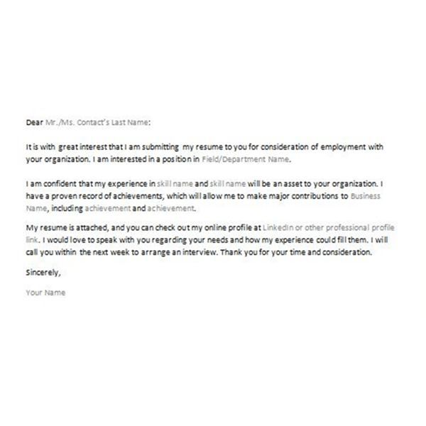 Sample Email Cover Letter Inquiring About Job Openings