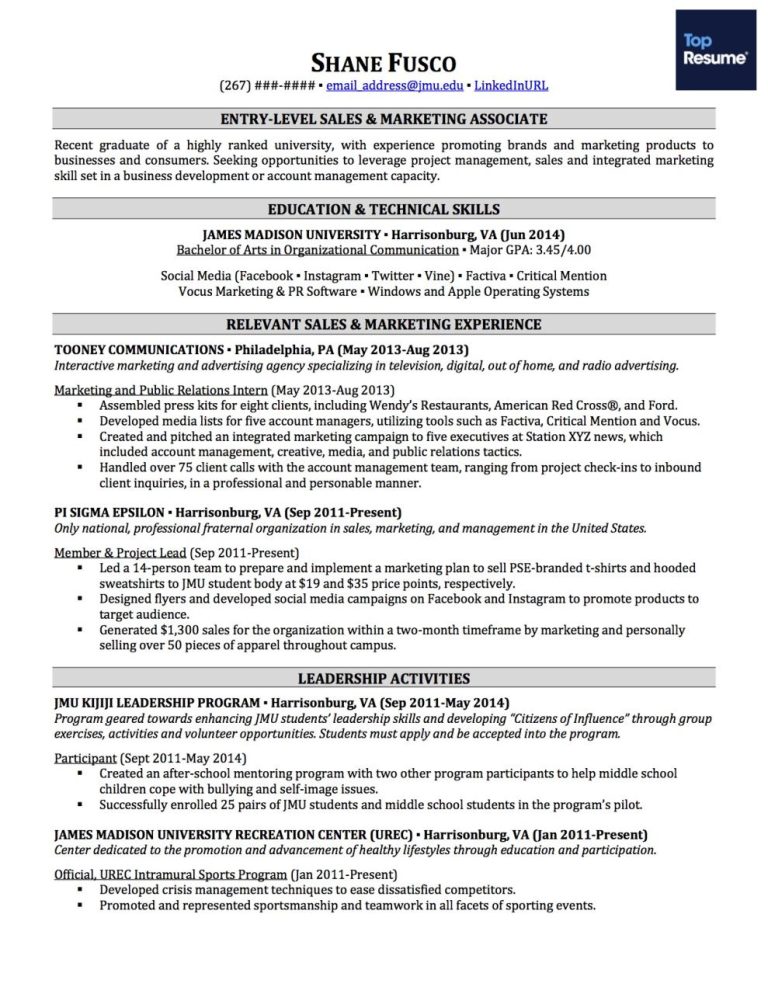 +12 How To Write A Resume Summary For College Students 2022