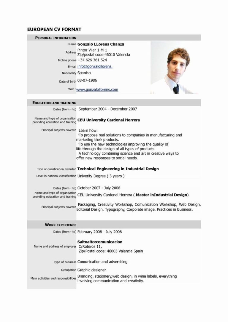 Marketing Cv Sample Pdf