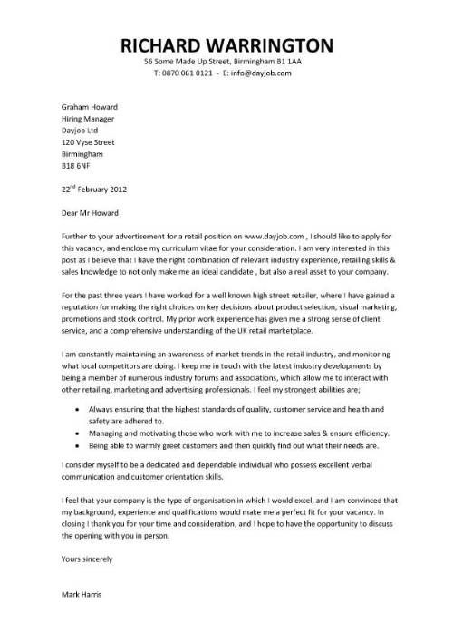 Cover Letter For Attached Document Template