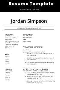 first cv template resume teenagers no experience high Student resume
