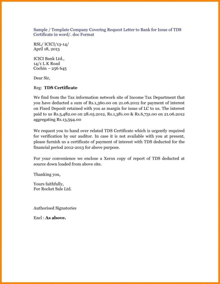 Job Letter For Bank Pdf
