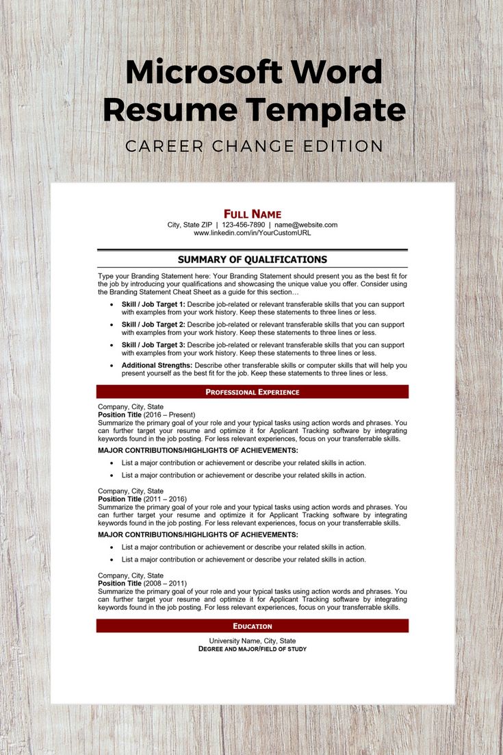 How To Change Picture In Word Resume Template