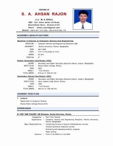 Resume Format For Teacher Job In India Resume Samples Hindi Teacher