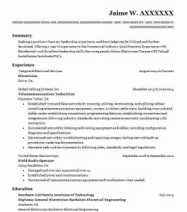 A class lineman resume May 2021