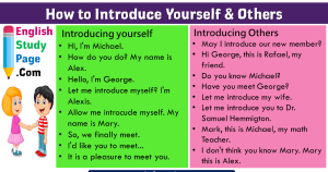 How to Introduce Yourself and Others in English
