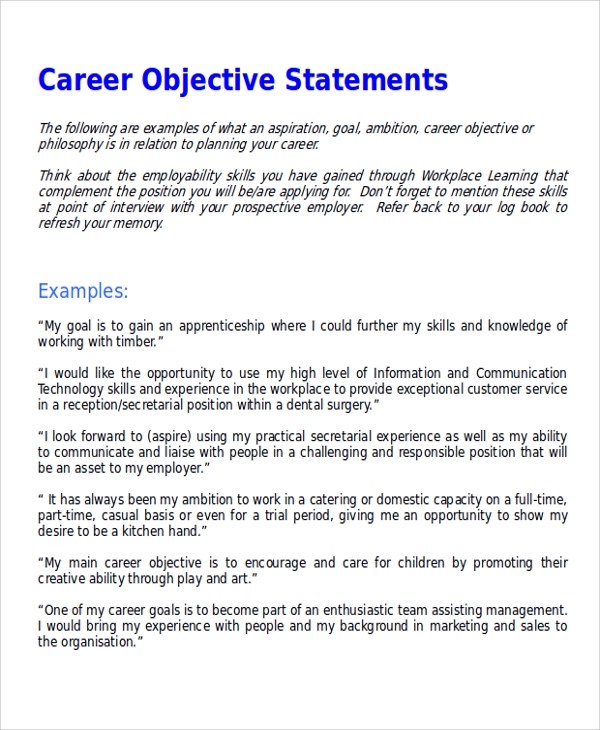 Cool How To Write A Strong Objective Statement For A Resume References