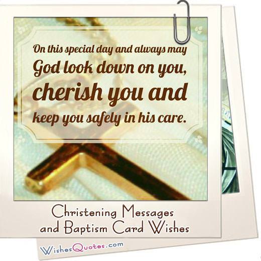 Christening Messages and Baptism Card Wishes