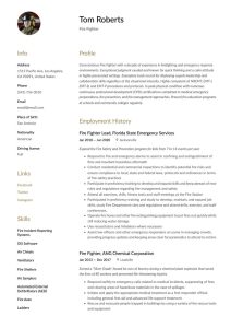 Firefighter Resume & Writing Guide +17 Templates 2020