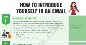 How to Introduce Yourself in an Email StepbyStep Guide with Useful