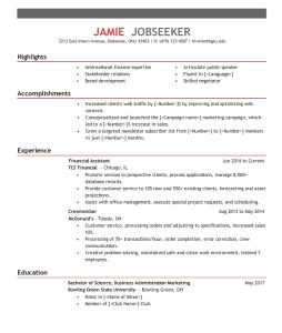 Bachelor Of Science Resume Example BEST RESUME EXAMPLES