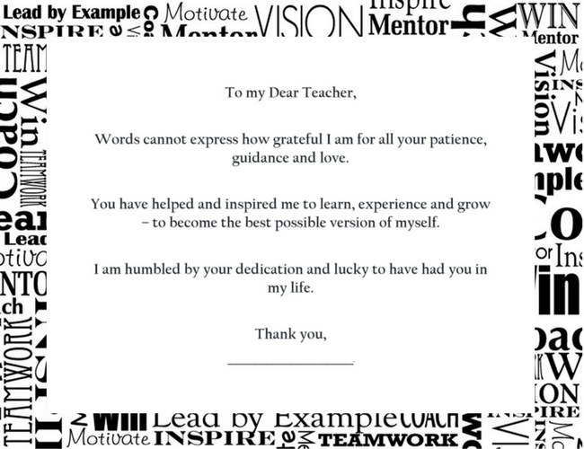 Teacher Appreciation Day Wording 1 Free Geographics Word Templates for Cards