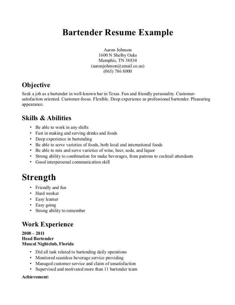 Easy Resume Objective Examples