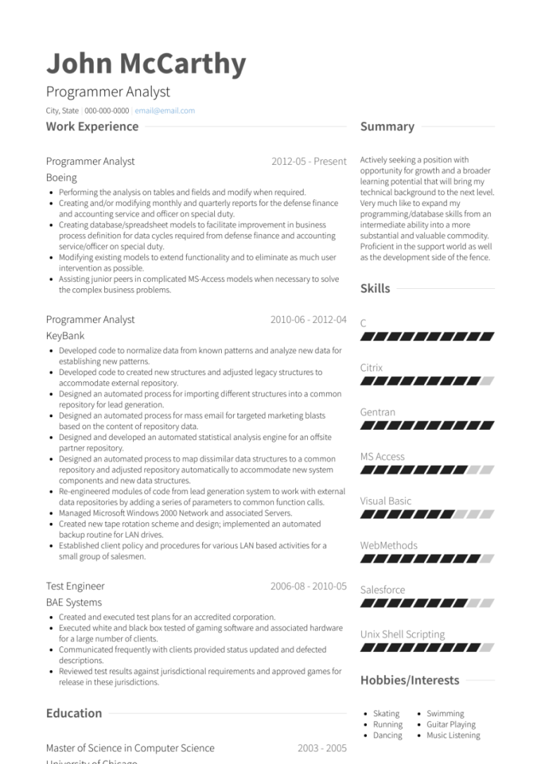 Review Of How To Write A Personal Profile For A Resume Ideas