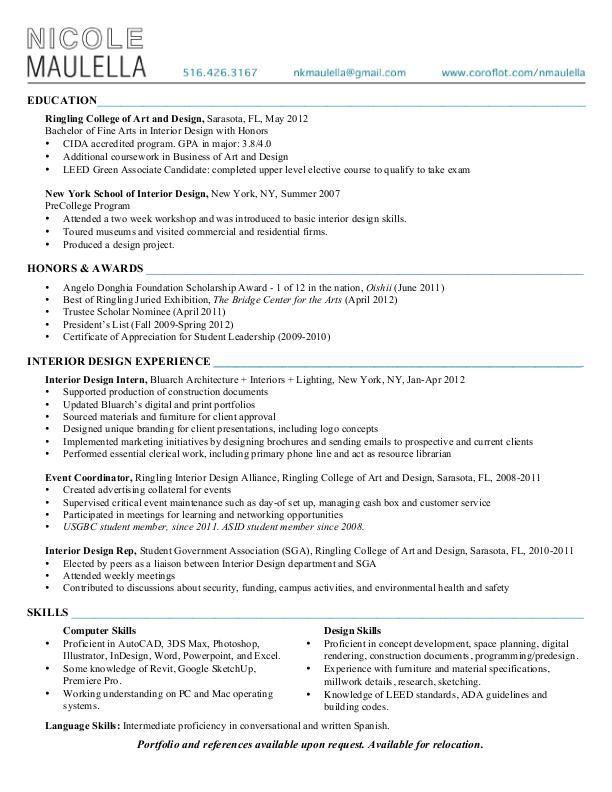 Resume Activities Section Examples