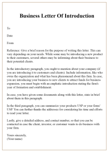 How To Write A Business Introduction Letter (With Free Templates) How