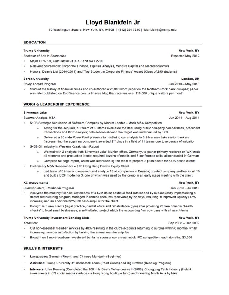 Investment Banking Cover Letter Example Uk