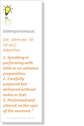 Extemporaneous Speech Examples Topics