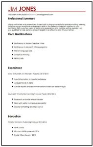 Write A Curriculum Vitae For A Student 13 Student Resume Examples