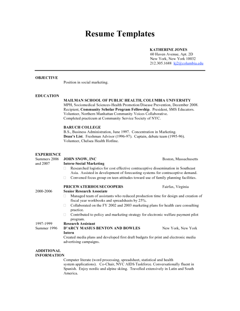 Review Of How Should A Teenager Write A Resume Ideas