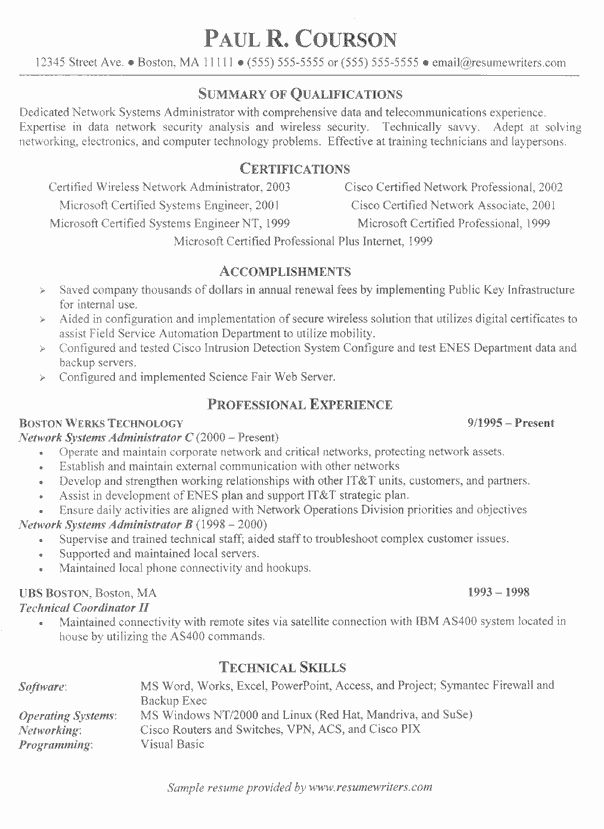 Information Technology Resume Objective Examples