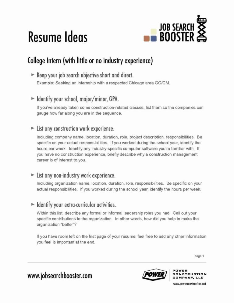 Short Resume Objective Examples