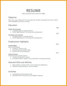 Free Resume Templates First Job first freeresumetemplates resume
