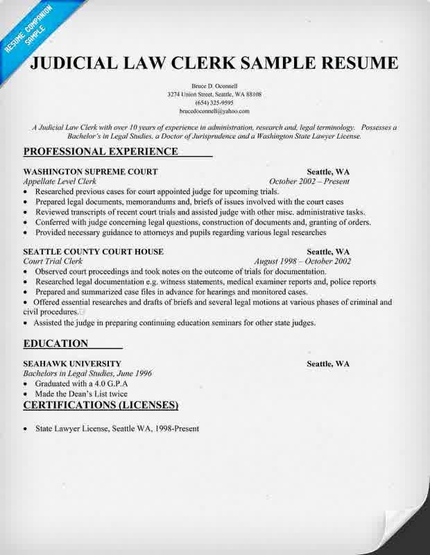 Sample Cover Letter For Judicial Internship