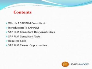 How to a SAP PLM Consultant