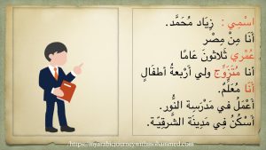 How to introduce yourself in Arabic language . My Arabic Journey