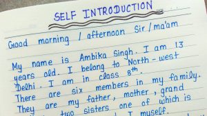 Self introduction for school students English How to introduce