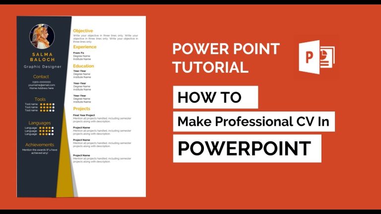 Famous How To Write A Professional Resume Powerpoint References