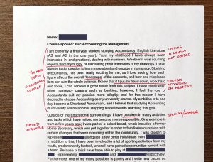 Tips for writing your personal statement