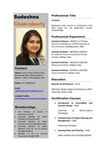 Architectural Resume by sudeshna chakraborty Issuu