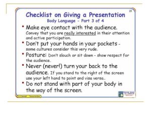 How to make a good presentation Presenting your presentation Introduce
