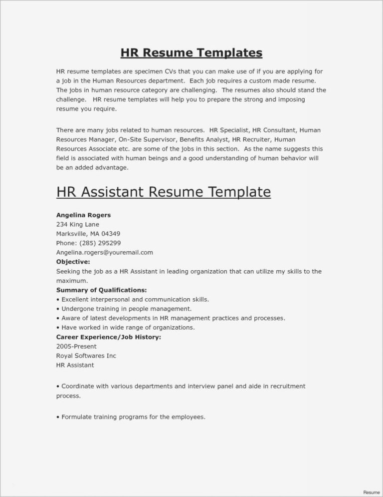 +12 How To Write Job Profile In Resume Ideas