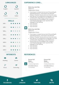 Self Introduction Sample CV For Job Search PowerPoint Design Template