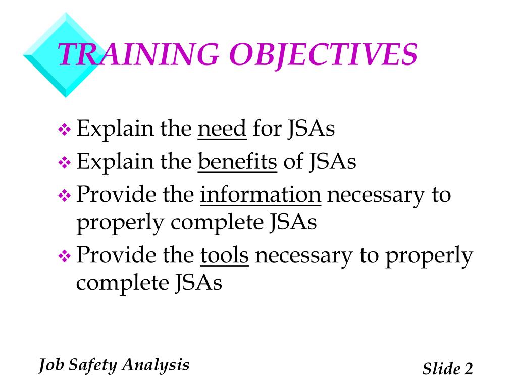 PPT JOB SAFETY ANALYSIS for SUPERVISORS PowerPoint Presentation, free download ID6748778
