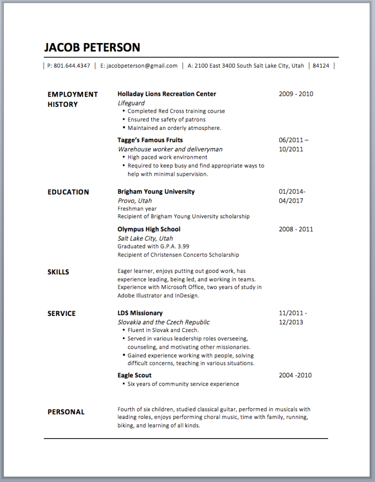How To Type Up A Resume Without Microsoft Word