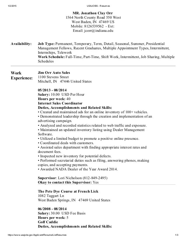 Review Of Opm How To Write A Federal Resume Ideas
